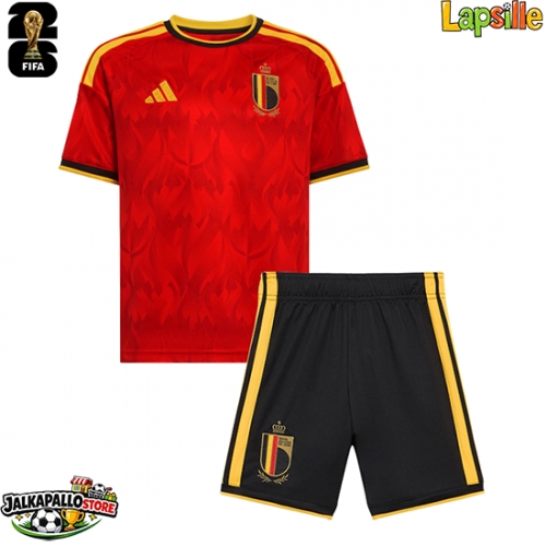 Belgia Timothy Castagne #21 Kotipaita Lapsille MM-kisat 2026 Lyhythihainen (+ shortsit)